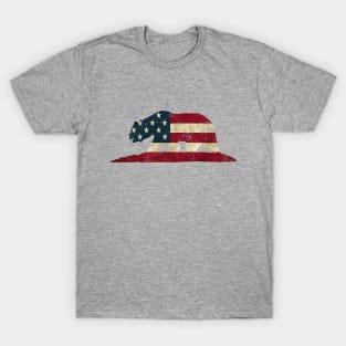 American Flag Bear T-Shirt